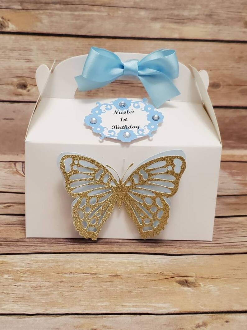 Butterfly Favor Boxes Butterfly Themed Party Pastel Themed Etsy