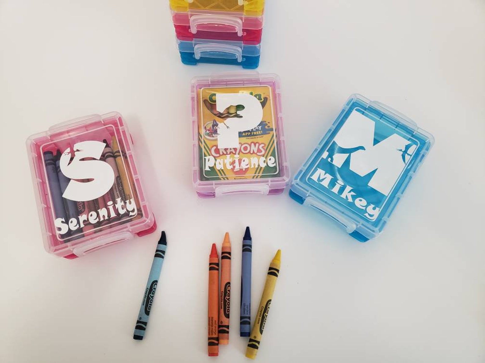 Personalized Crayon Box Back to School Crayon Box School Etsy