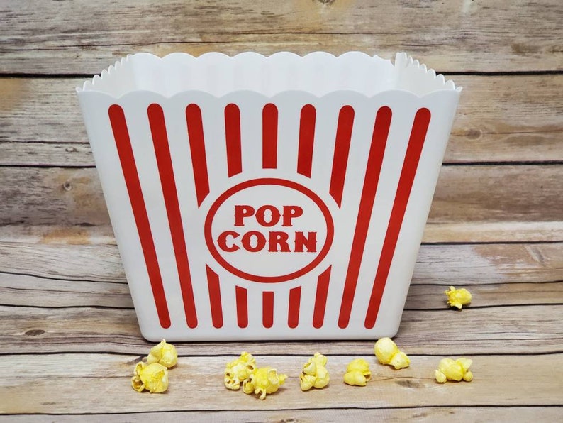Personalized Popcorn Tub Personalized Popcorn Bucket Movie Etsy