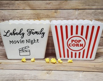 Personalized Popcorn Tub: Movie Night Bucket