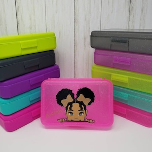 Personalized Pencil Box, Personalized School Supplies, Crayon Box, Teacher Supplies, Custom School Supplies, Custom Pencil Pouch, Pencil Box