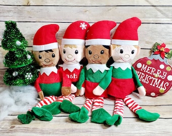 Personalized Christmas Elf Plush: Stocking Stuffer, Kids Gift