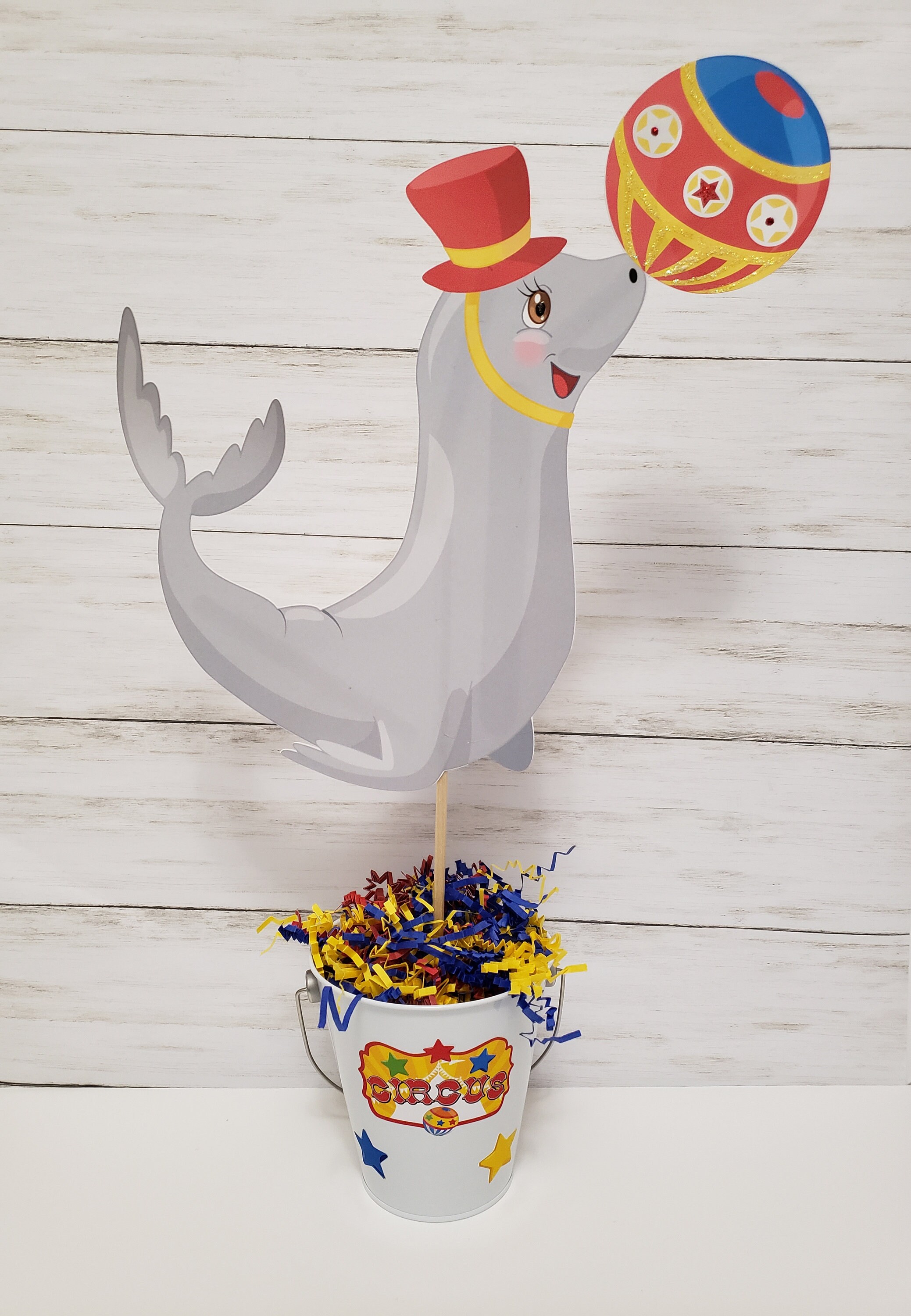 Circus themed centerpiece Circus birthday Circus PartyCarnival Birthday Carnival Themed Party Carnival decorations Circus