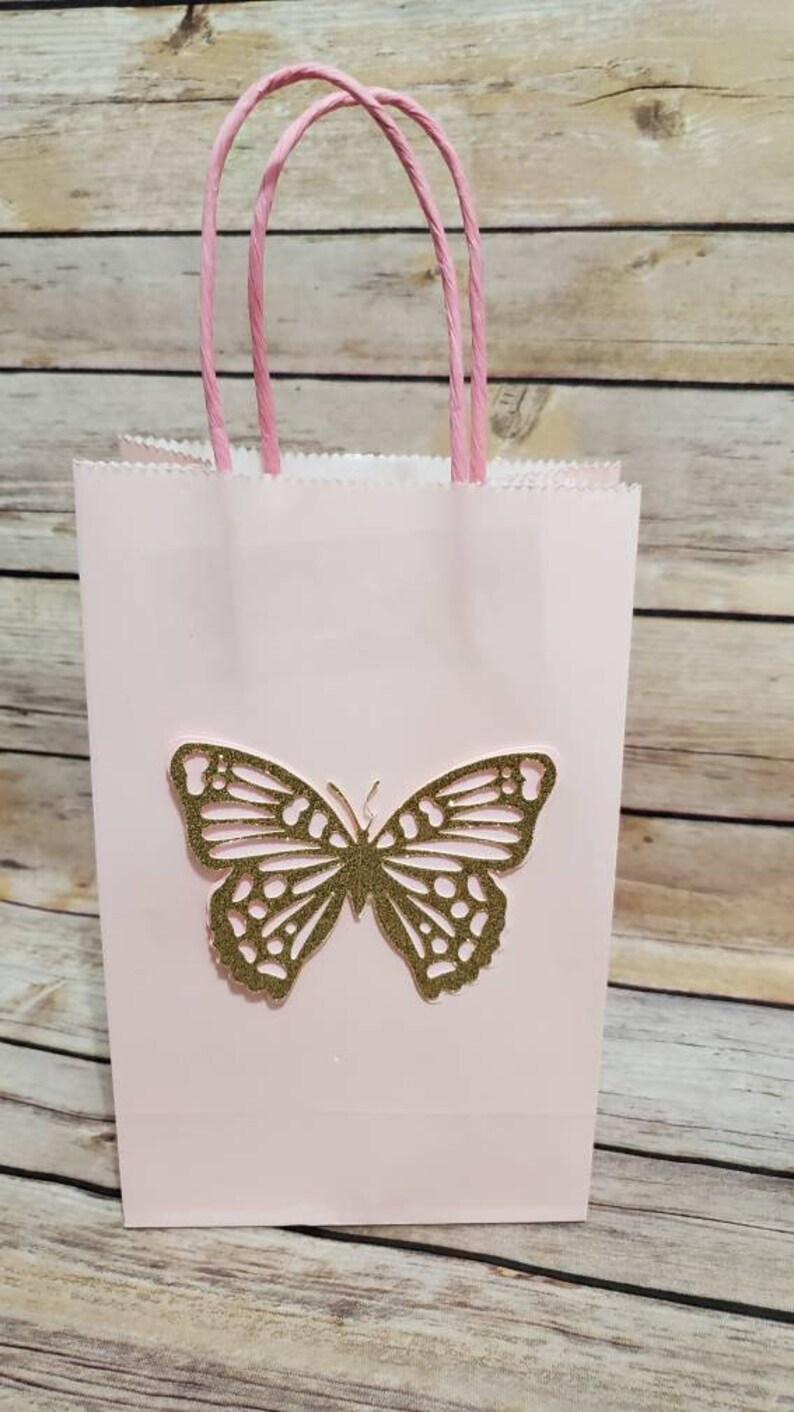 Butterfly Favor Bags Pastel Favors Bags Butterfly Themed Etsy