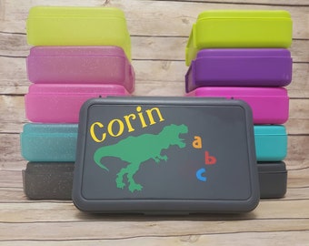 Personalized Dinosaur Pencil Box: Custom School Supplies