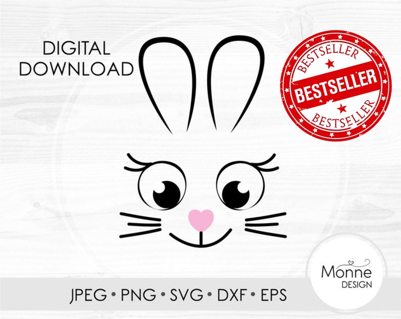 Download Easter bunny SVG Bunny faces SVG Bunny face cricut cameo ...