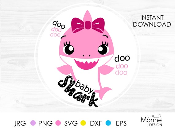 Baby Shark Svg Baby Shark Clipart Shark Baby Girl Svg Baby Etsy