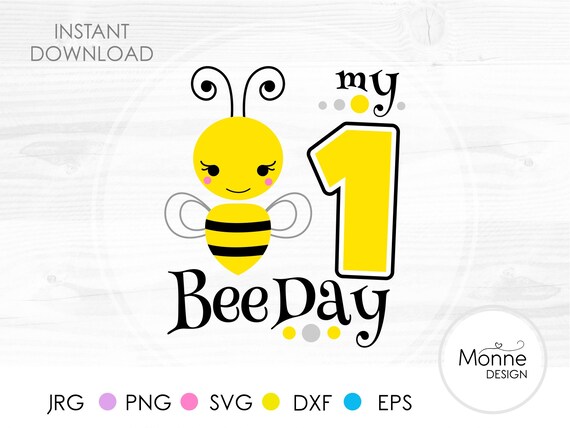 Download Bee First Birthday Svg Baby Bodysuit Art Print Boy Baby Girl Etsy