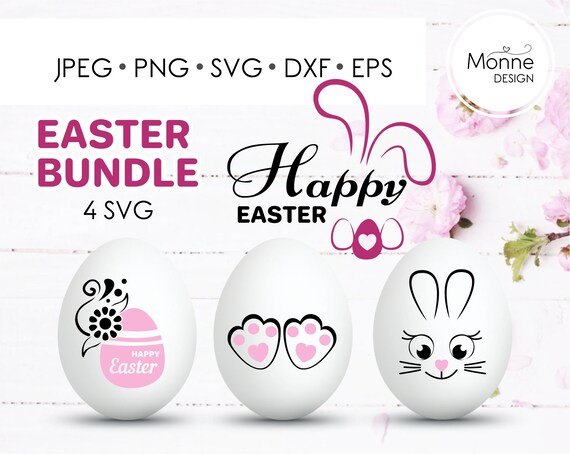 Easter Bundle Svg Easter Table Decor Easter Party Favors Etsy