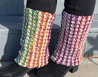 Crochet Leg Warmers Pattern PDF, Beginner Friendly, Lemon Peel Stitch, 14 Sizes, Winter Accessory Pattern