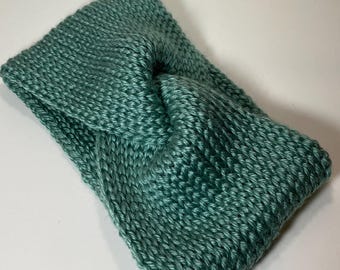 Haakpatroon oorwarmer | Gebreide gedraaide hoofdband voor beginners | Easy One Skein pdf-patroon