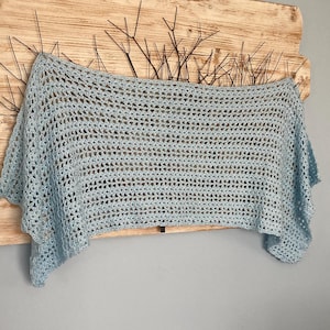 Easy Crochet Pattern, Rectangular Shawl, Lacy Lindsey Easy Crochet Rectangle Shawl Pattern, Crochet Prayer Shawl