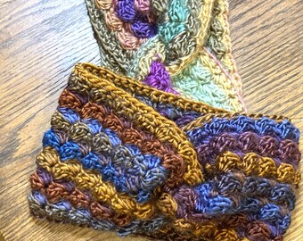 Snelle haakpatronen | Twist-oorwarmer | Hoofdband met textuur | Beginnersvriendelijk pdf-patroon | Bramentwist