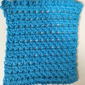 Beginner Crochet Pattern, Simple Cute and Quick Crochet Washcloth, Modern Easy Crochet Pattern, Crochet Tutorial, Crochet Pattern PDF image 3