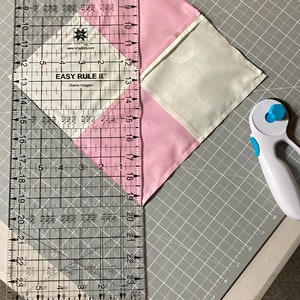 Easy Hourglass Quilt Block Tutorial Learn to Make 4 at a Time Printable PDF image 3