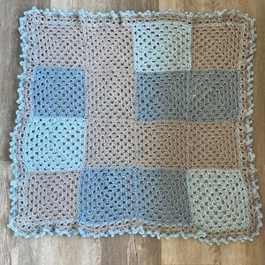 Granny Square Baby Blanket Crochet Pattern, Crib Blanket Pattern, Car Seat Pattern, Beginner Crochet Pattern image 6