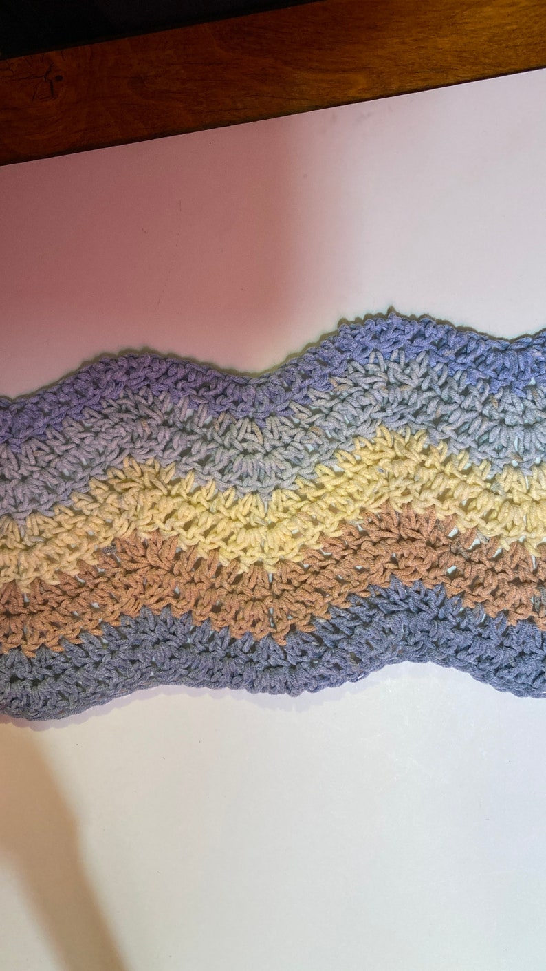 Double Crochet Ripple Stitch, easy Wavy Crochet Pattern Quick and Easy Crochet Blanket, Crochet Blanket Tutorial , Easy Crochet Patterns image 6