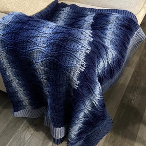 Crochet Easy Beginner Cable Blanket With Video Tutorials and Written ...