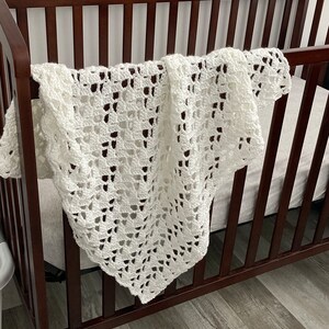 Christening Blanket Baby Crochet pattern, lacy baby blanket pattern, Christening Baby Afghan Crochet Blanket