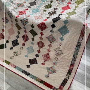 Christmas Charm Pack and Jelly Roll Quilt