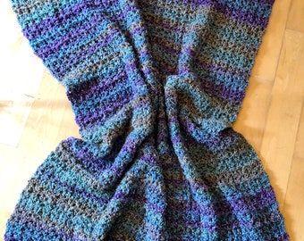 Easy Weekend Crochet Afghan, Beginner Crochet blanket Pattern
