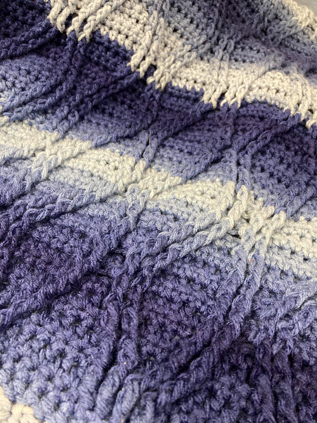 Crochet Easy Beginner Cable Blanket With Video Tutorials and Written ...