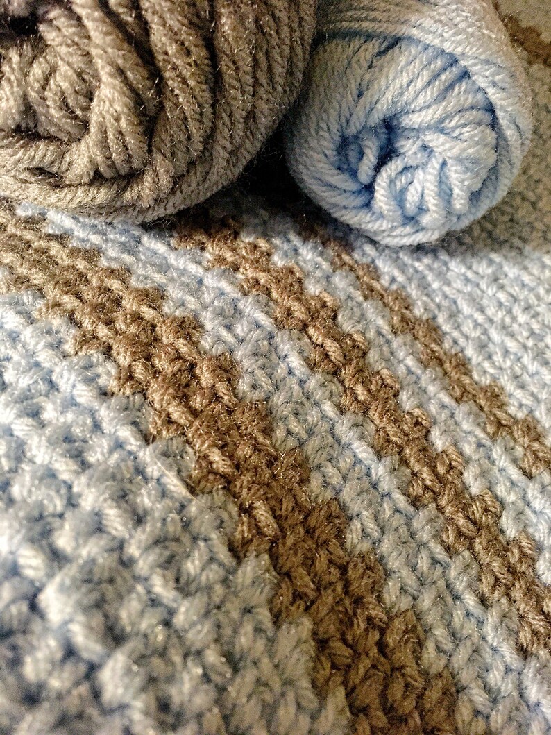 Download Treasured Crochet Moss Stitch Baby Afghan Easy Crochet | Etsy