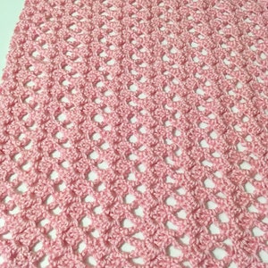 Rectangle Shawl Pattern, Victoria Lacy Shawl, Easy Crochet Pattern, Crochet Prayer Shawl, Crochet Pattern for Shawl, Crochet Wrap for Women image 10