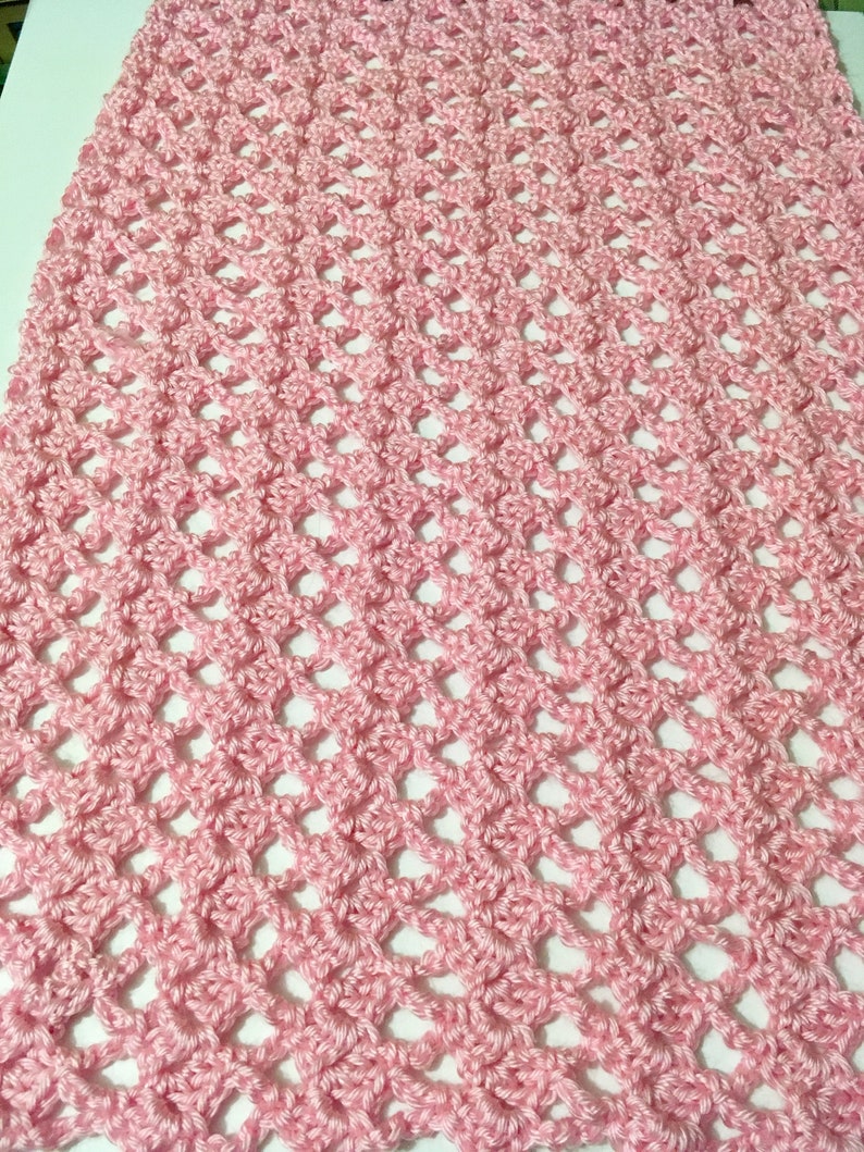 Rectangle Shawl Pattern, Victoria Lacy Shawl, Easy Crochet Pattern, Crochet Prayer Shawl, Crochet Pattern for Shawl, Crochet Wrap for Women image 10