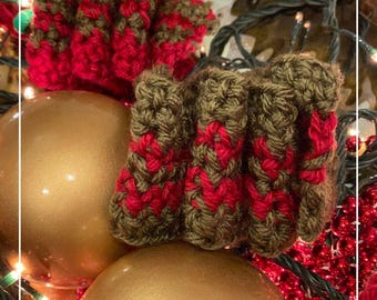 Kersthaakpatroon pdf | Snoepornament lint | Eenvoudig gehaakt kerstdecor | Haakpatroon voor beginners