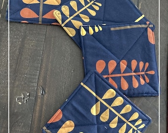 Beginner Quilted Coaster Sewing Pattern, Mug Rug DIY (PDF Pattern)