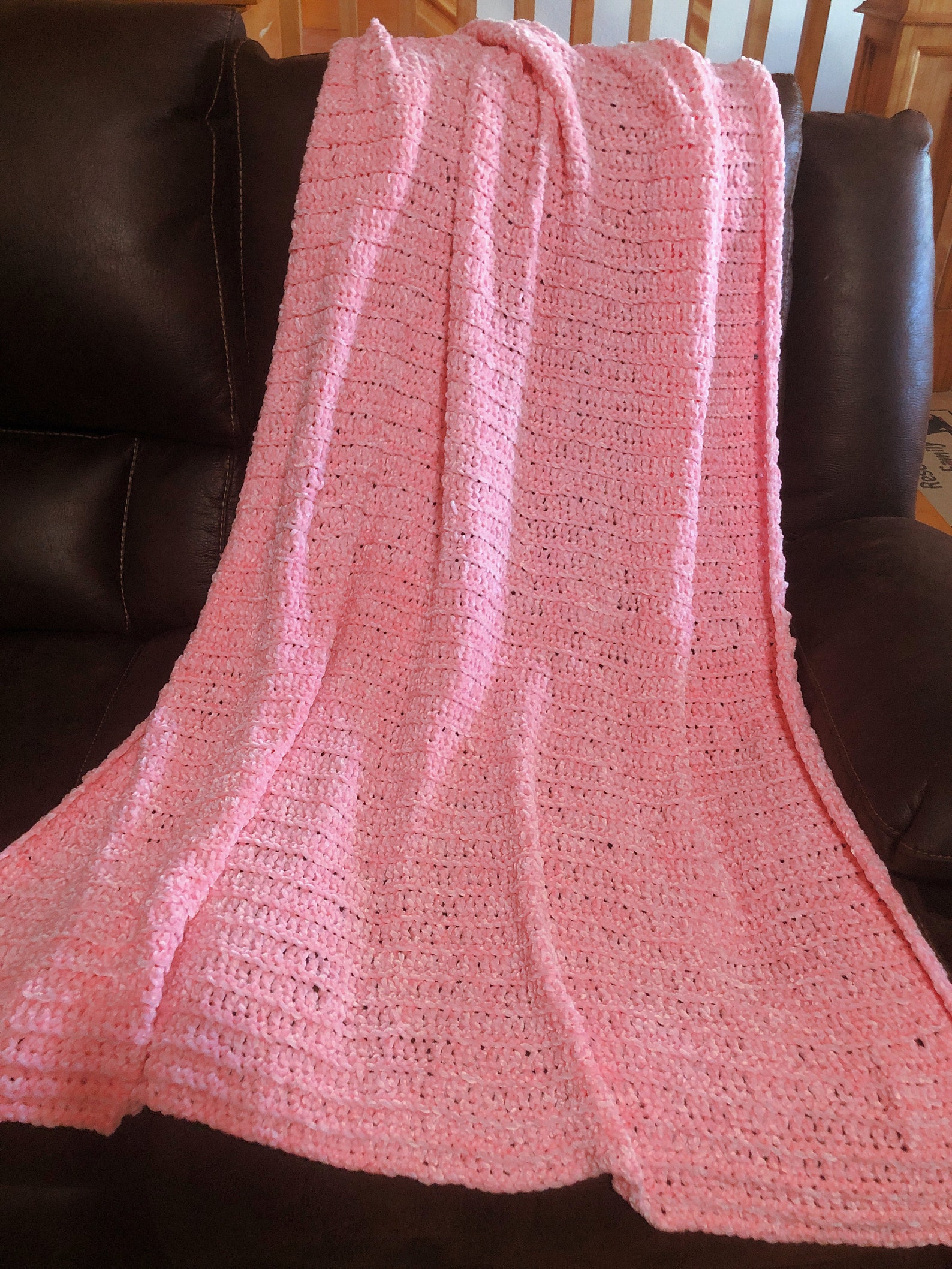 Velvet Yarn Crochet Blanket Pattern Chunky Crochet Afghan Etsy Israel