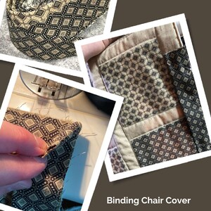 Chair Cover Sewing Pattern, How to Sew a Chair Cover, Chair Cover Sewing: From Start to Finish, DIY home decor image 5