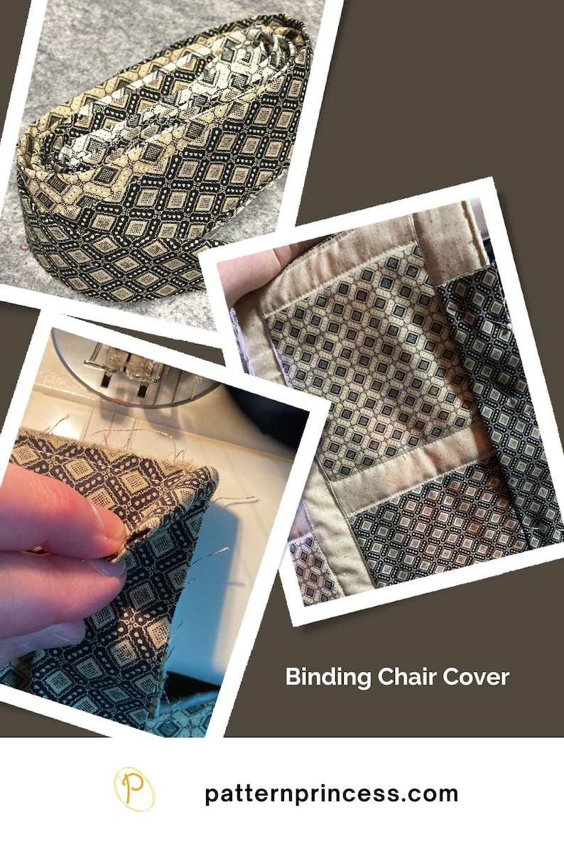 Chair Cover Sewing Pattern, How to Sew a Chair Cover, Chair Cover Sewing: From Start to Finish, DIY home decor image 5