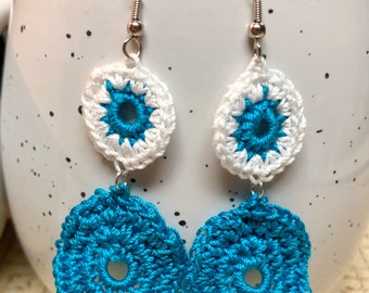 Beginner Crochet Circle Earrings Pattern, Easy DIY Jewelry (PDF Pattern)
