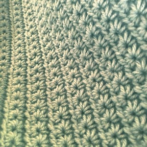 Blooming Crochet Star Stitch Blanket Pattern, Textured Crochet Blanket, Daisy Stitch Blanket Pattern, Farmhouse Blanket