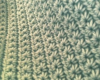 Blooming Crochet Star Stitch Blanket Pattern, Textured Crochet Blanket, Daisy Stitch Blanket Pattern, Farmhouse Blanket