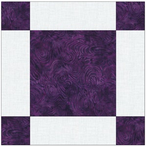easy quilt block pattern, How to Make a Single Irish Chain Quilt Block Pattern, double Irish chain quilt block, beginner quilting