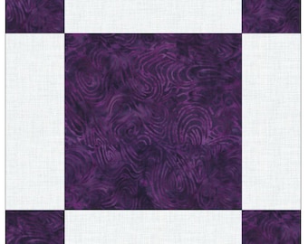 Single Irish Chain Quilt Block Pattern, Beginner Quilting (PDF Pattern)