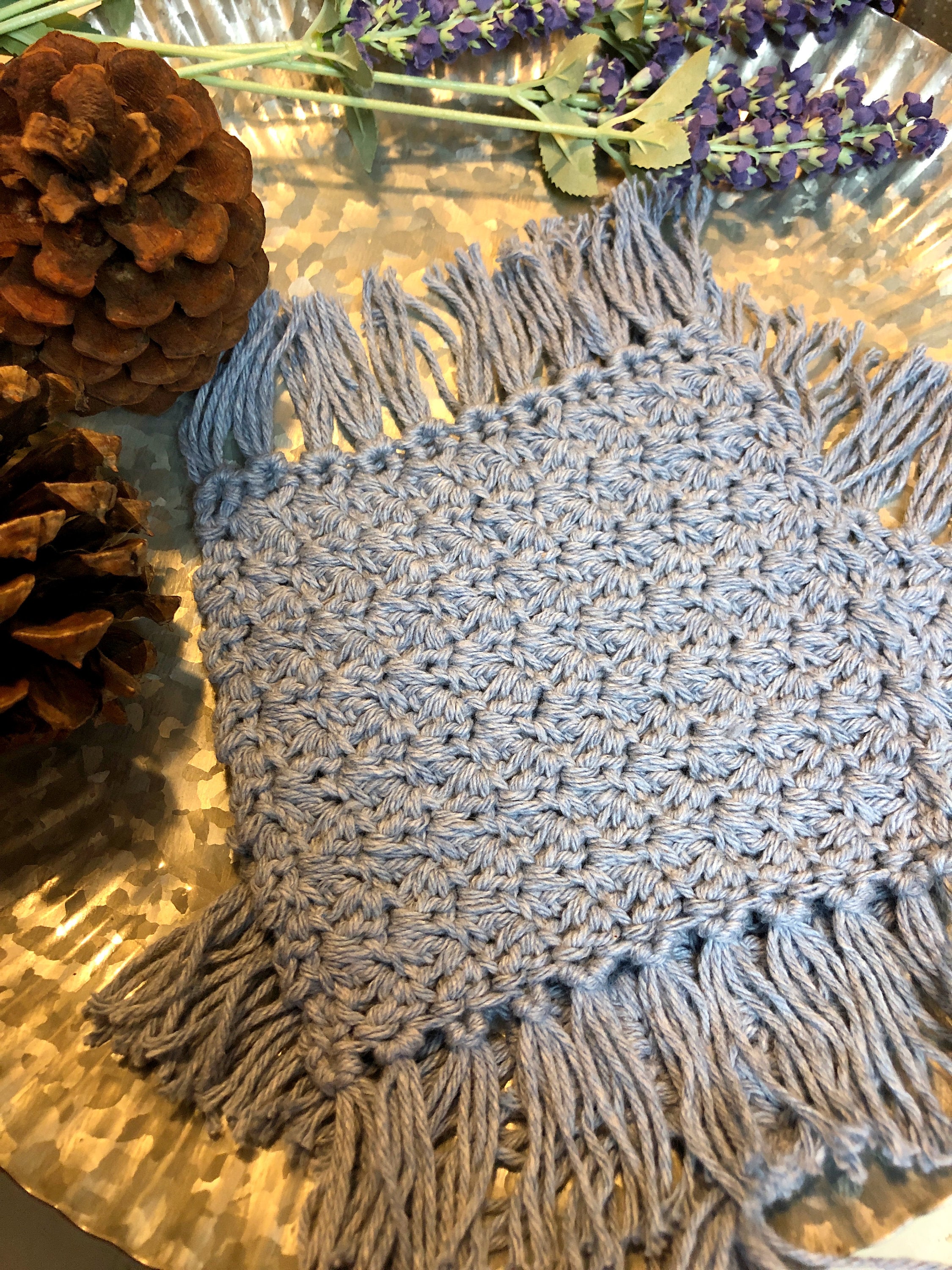 37 Mug Rug Crochet Patterns: Enhance Your Coffee Breaks in Style! 15 Textured Crochet Coaster