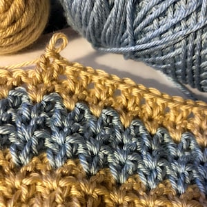 Crochet Rustic Country Blanket, v-stich Crochet Afghan Pattern, Crochet Pattern Digital Download, Crochet Blanket Pattern