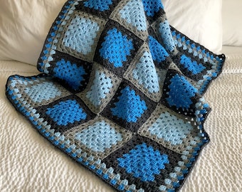 easy  crochet blanket pattern pdf, Granny Square Baby Blanket Crochet Pattern, Blue Agate Crochet Blanket, baby crochet pattern