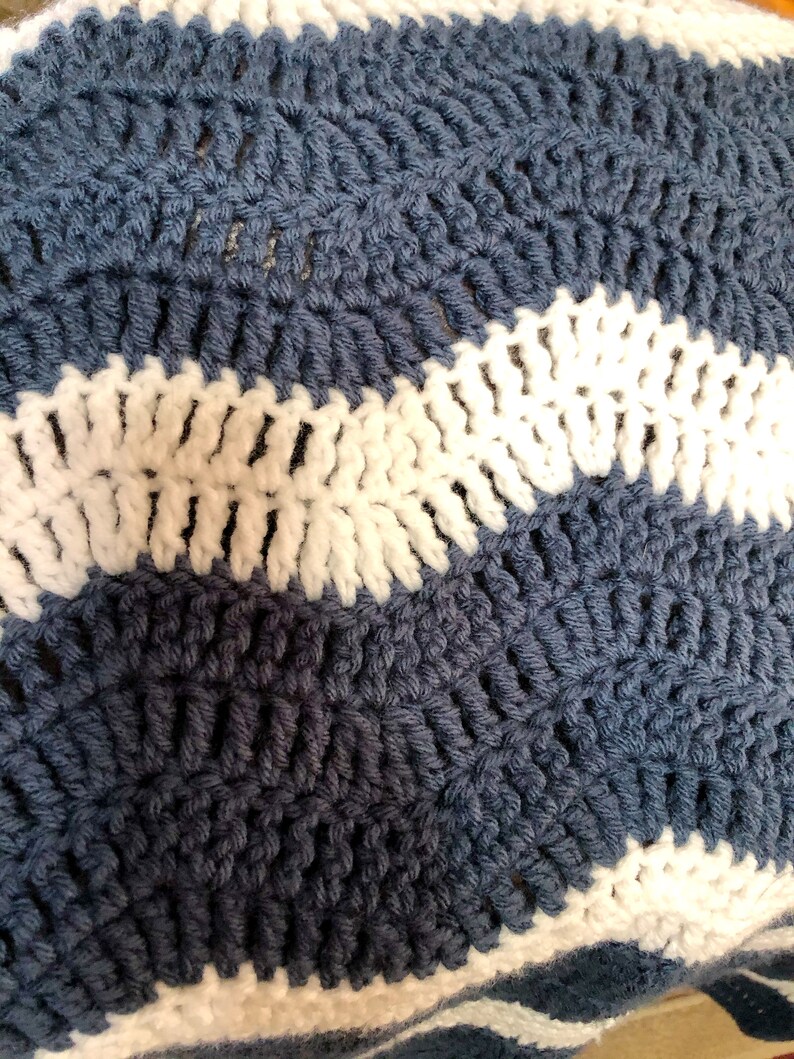 Gentle River Ripple Blanket easy crochet blanket pattern, zig zag afghan, chevron crochet blanket, easy crochet afghan pattern image 8