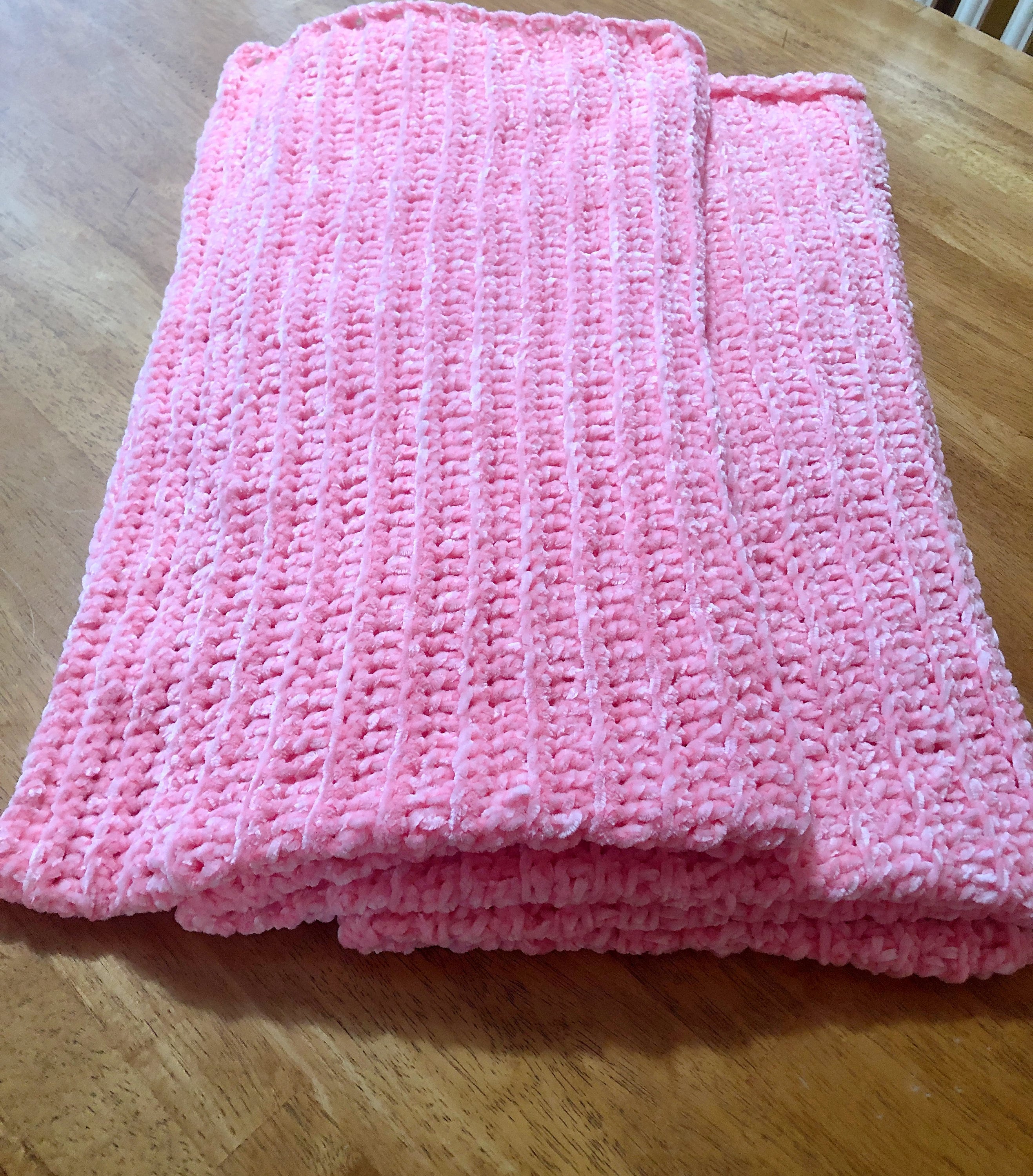 Velvet Yarn Crochet Blanket Pattern Chunky Crochet Afghan Etsy