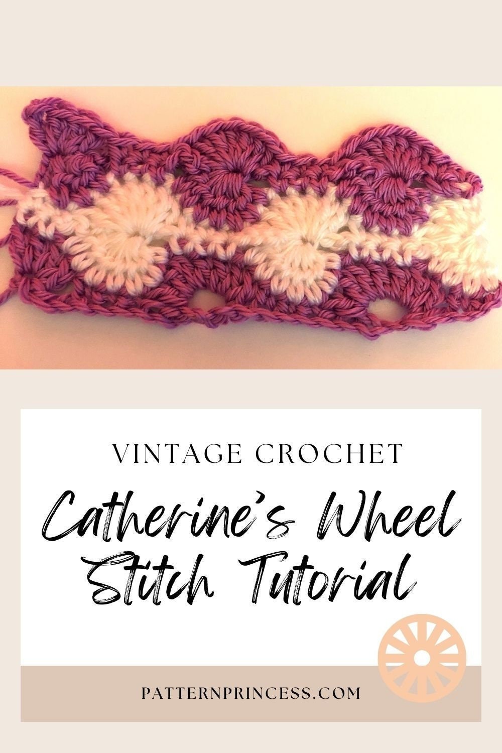 HOW to CROCHET CATHERINE'S WHEEL - Crochet Stitch Pattern by