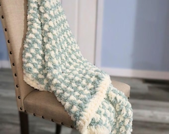 Snel en gemakkelijk pluizig gehaakt dekenpatroon pdf + video – pluche en gezellig, geschikt voor beginners