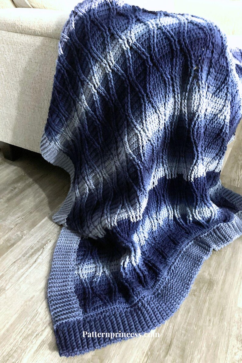 Crochet Easy Beginner Cable Blanket With Video Tutorials and Written ...