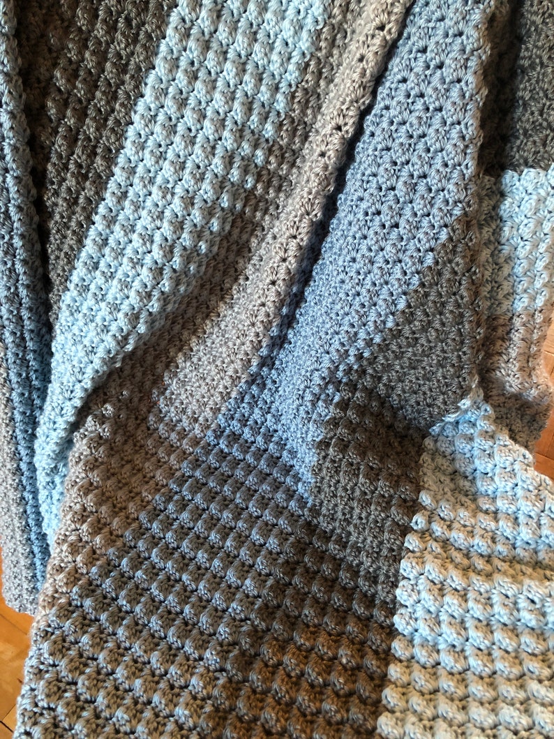 Easy Crochet Blanket Pattern Crochet Blanket Stitch Man Etsy