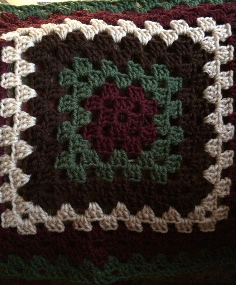 Continuous Granny Square Afghan Pattern Easy Blanket Pattern Etsy