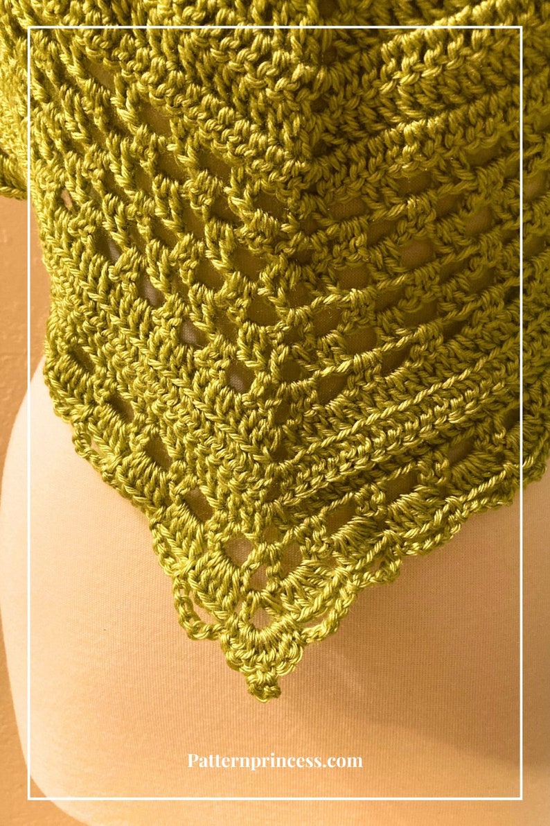 crochet triangle shawl pattern Beginner Crochet Pattern Fun image 10